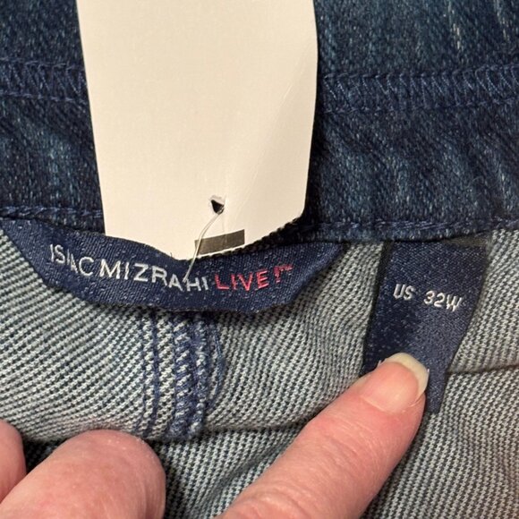 Isaac Mizrahi Knit Denim Pull On Wide Leg Cropped Pant - Size: 5X - NWT - Picture 8 of 13